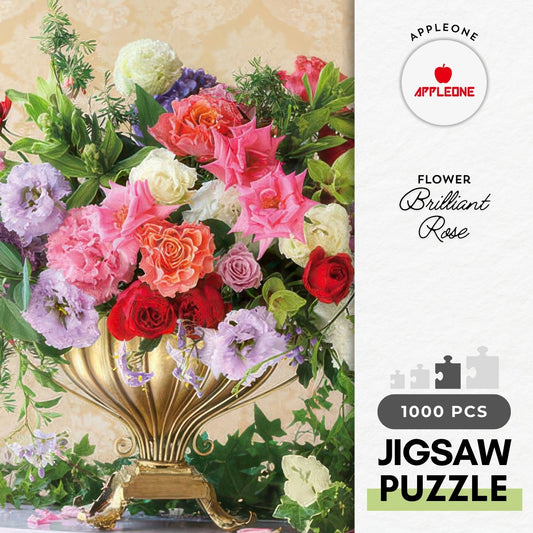 Appleone 1000-846　Flower • Brilliant Rose　1000 Pieces Jigsaw Puzzle