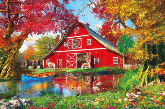 Appleone 1000-854　Illustration • Riverside Redburn　1000 Pieces Jigsaw Puzzle