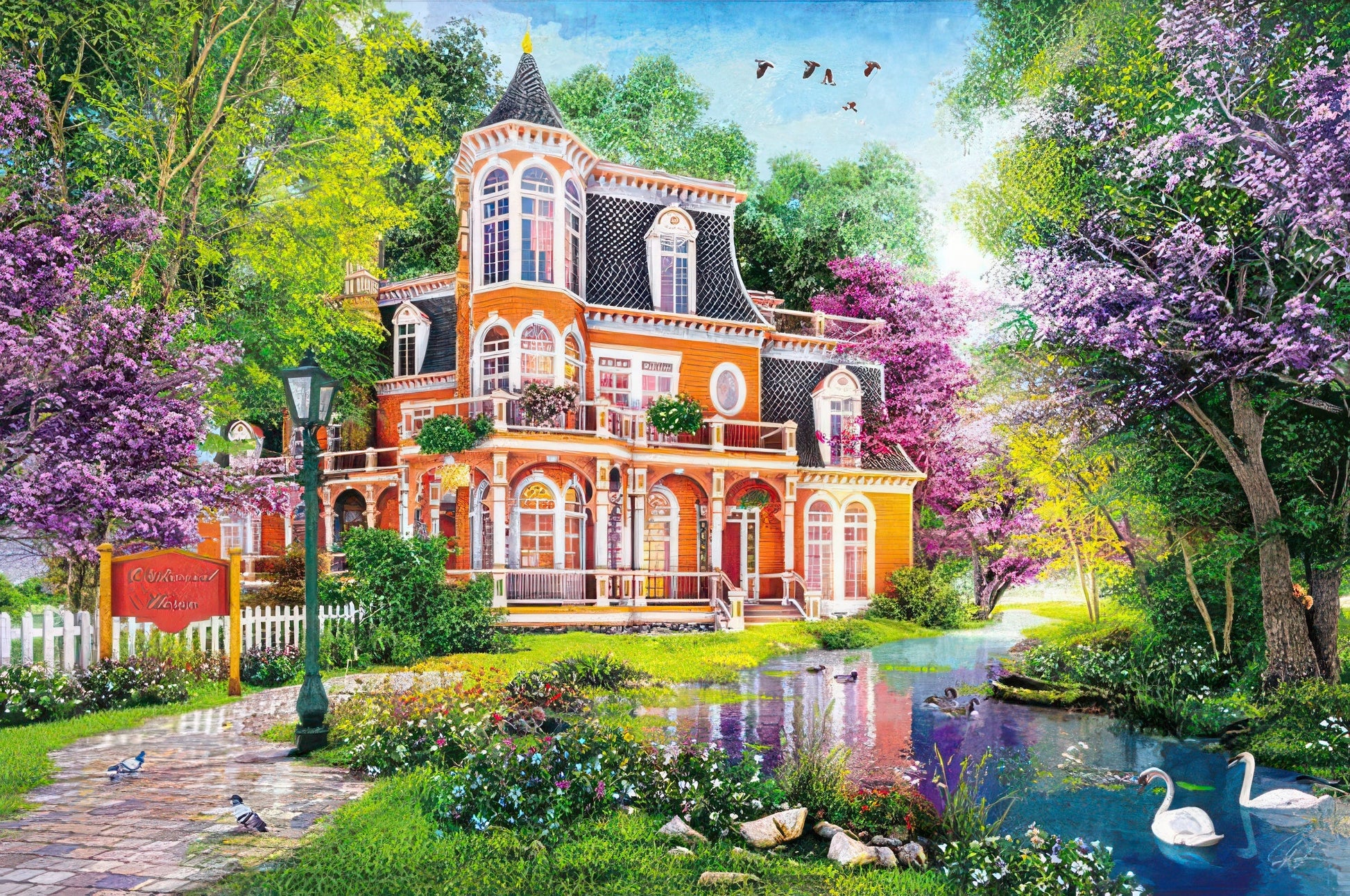 appleone-1000-864-illustration-welcome-to-oakwood-house-1000-pieces-jigsaw-puzzle