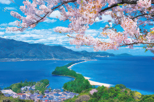 Appleone 1000-868　Scenery • Blooming Sakura at Amanohashidate　1000 Pieces Jigsaw Puzzle