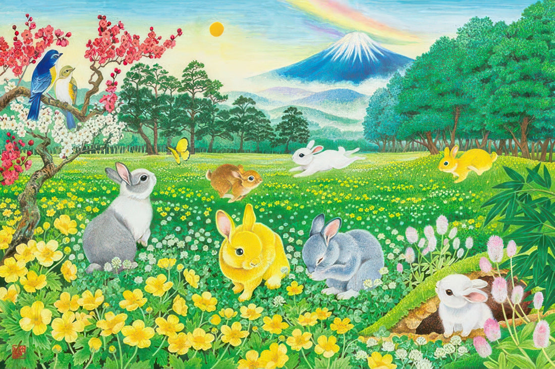 appleone-1000-879-illustration-auspicious-seven-rabbits-1000-pieces-jigsaw-puzzle