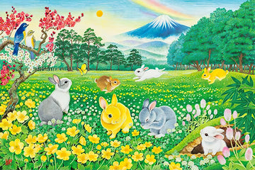 Appleone • Izumi Kazumi • Auspicious Seven rabbits　1000 PCS　Jigsaw Puzzle