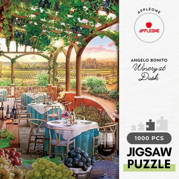 appleone-1000-881-illustration-winery-at-dusk-1000-pieces-jigsaw-puzzle