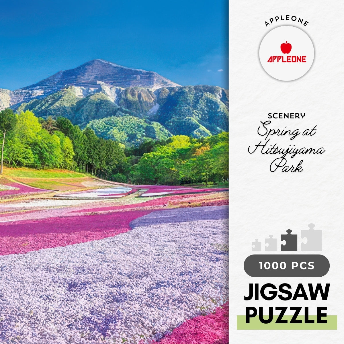 appleone-1000-883-scenery-spring-at-hitsujiyama-park-1000-pieces-jigsaw-puzzle