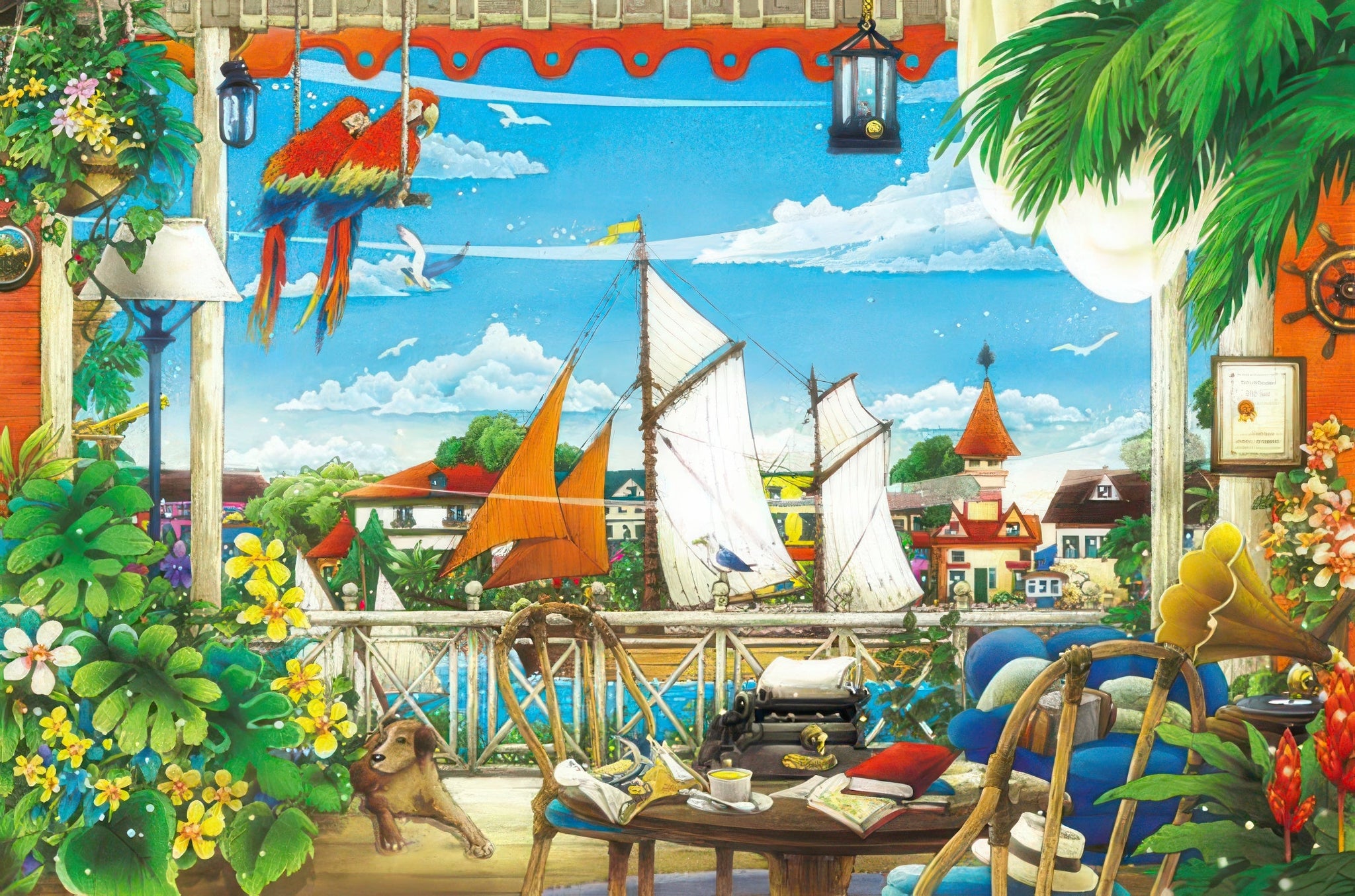 appleone-1000-893-illustration-carribean-holiday-1000-pieces-jigsaw-puzzle