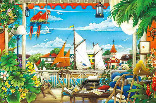 Appleone • Hiroyuki Tanikawa • Carribean Holiday　1000 PCS　Jigsaw Puzzle