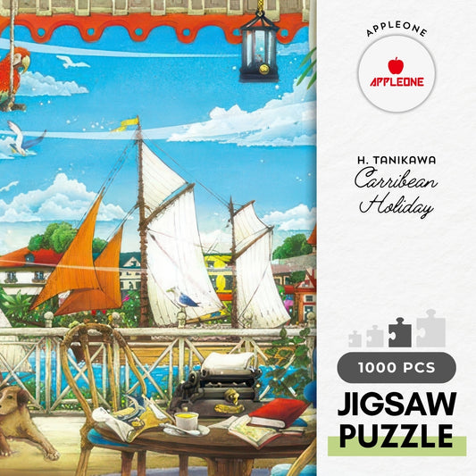 Appleone 1000-893　Illustration • Carribean Holiday　1000 Pieces Jigsaw Puzzle