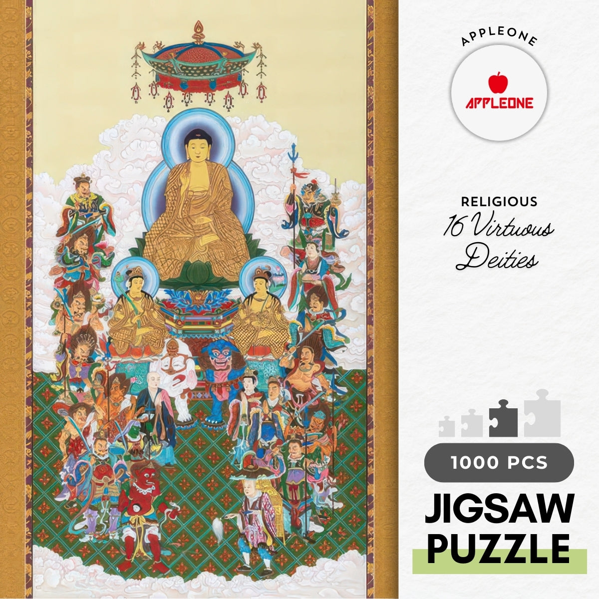 appleone-1000-896-religious-16-virtuous-deities-1000-pieces-jigsaw-puzzle