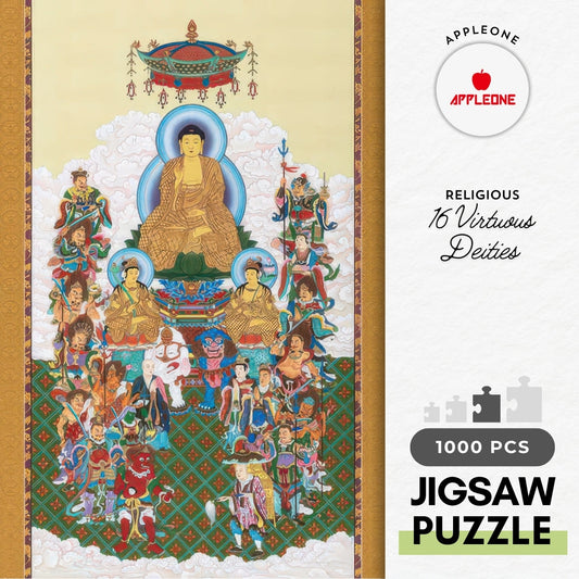 Appleone 1000-896　Religious • 16 Virtuous Deities　1000 Pieces Jigsaw Puzzle