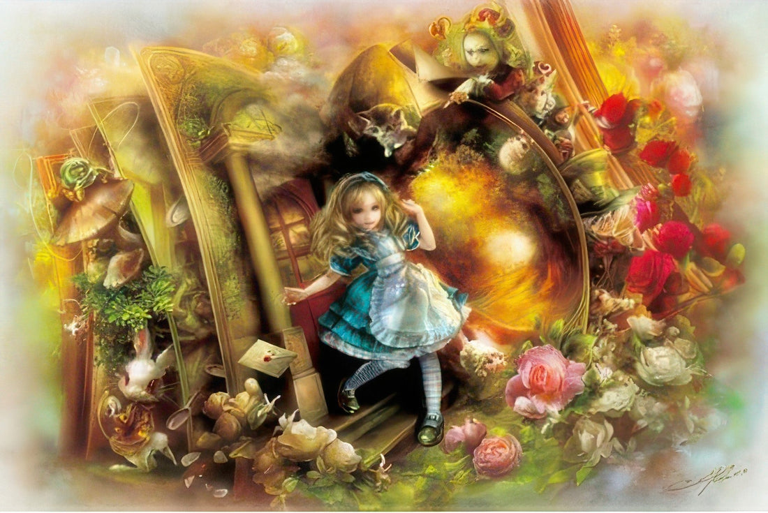 appleone-108-077-illustration-alice-log-108-pieces-jigsaw-puzzle