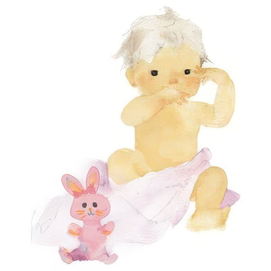 Appleone 108-504　Illustration • Pink Rabbit and Baby　108 Pieces Jigsaw Puzzle