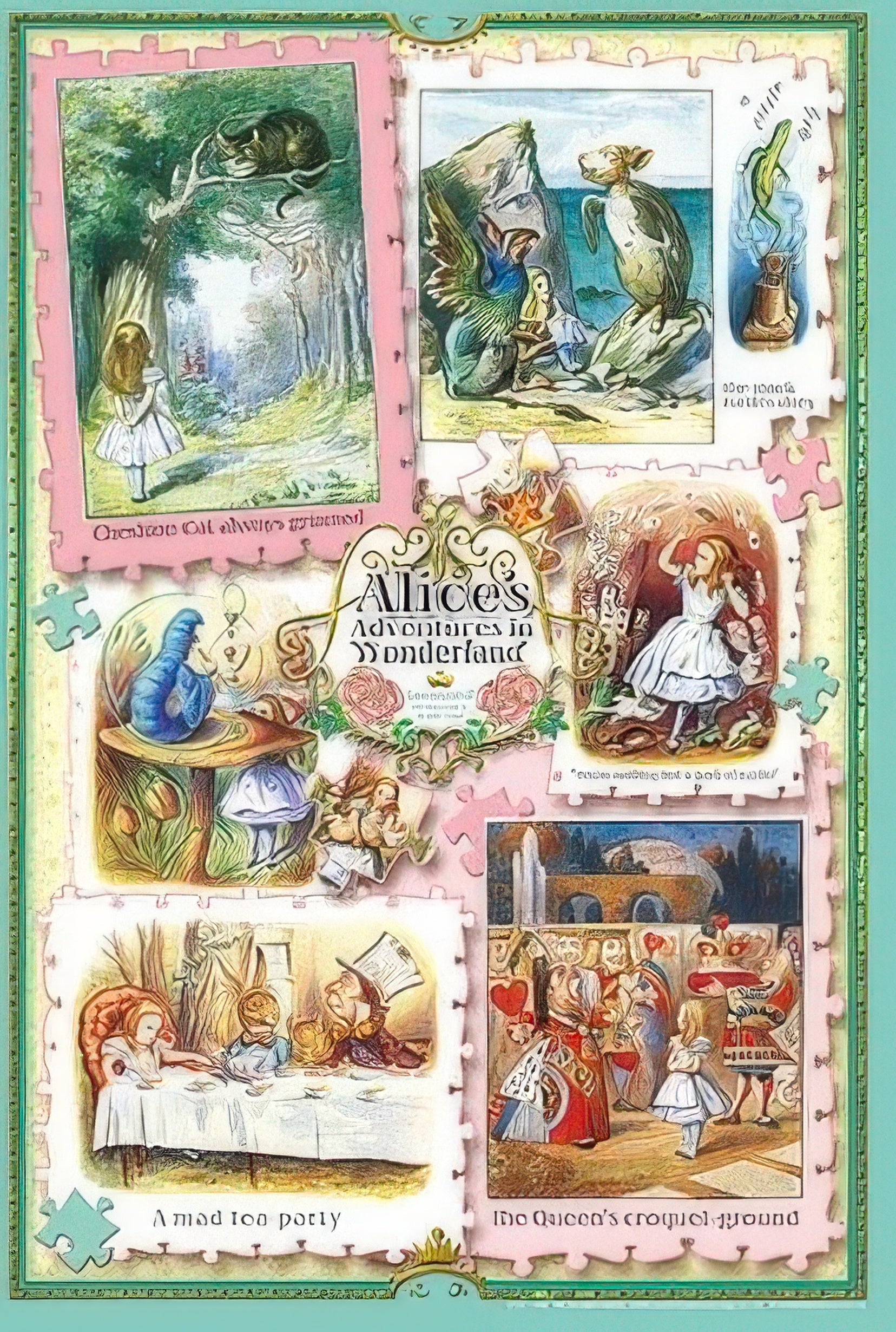 appleone-300-258-alice-in-wonderland-tenniel-collection-300-pieces-jigsaw-puzzle