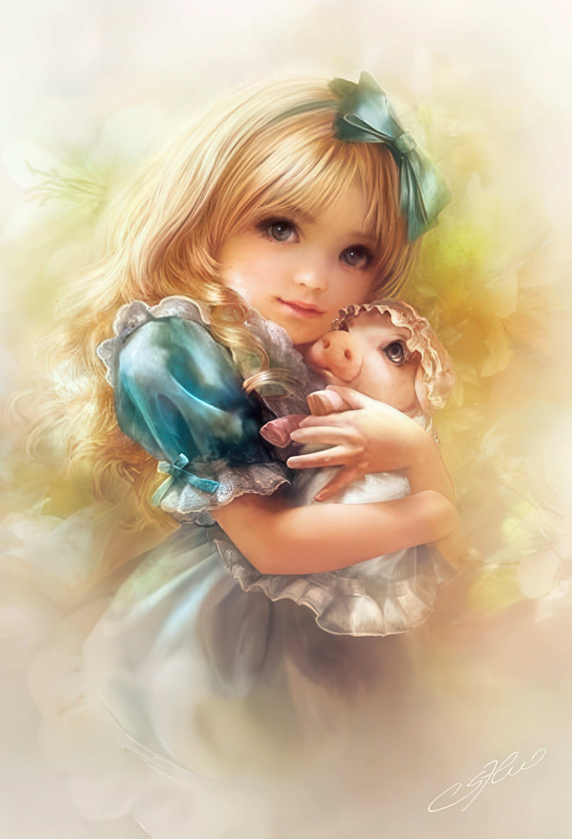 appleone-300-264-illustration-alice-with-piglet-300-pieces-jigsaw-puzzle