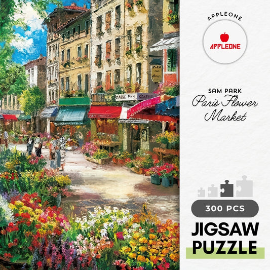 Appleone 300-277　Illustration • Paris Flower Market　300 Pieces Jigsaw Puzzle