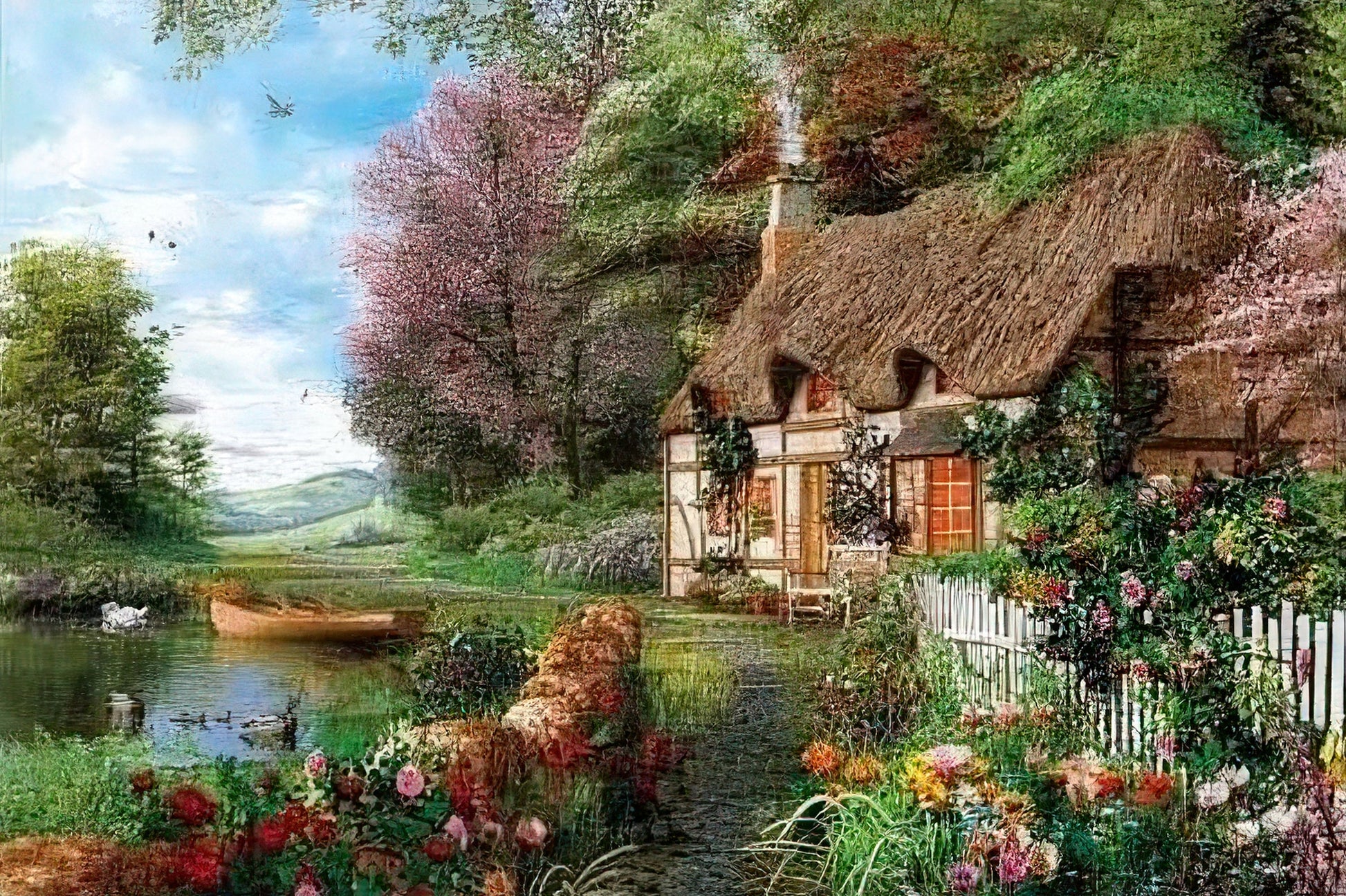 appleone-300-278-scenery-countryside-cottage-300-pieces-jigsaw-puzzle