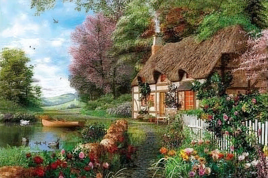 Appleone 300-278　Scenery • Countryside Cottage　300 Pieces Jigsaw Puzzle