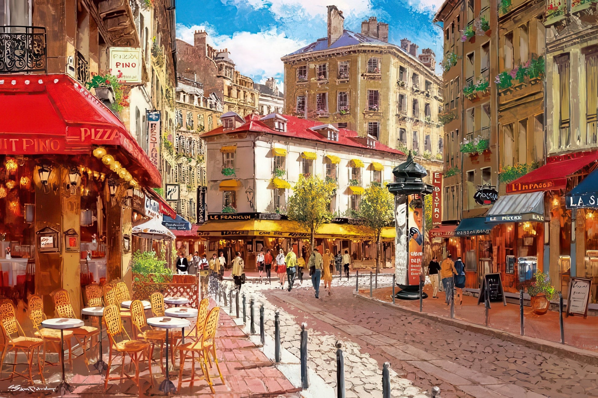 appleone-300-287-illustration-rue-de-soleil-300-pieces-jigsaw-puzzle