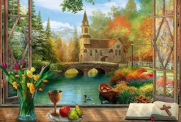 appleone-300-295-scenery-riverside-chapel-300-pieces-jigsaw-puzzle