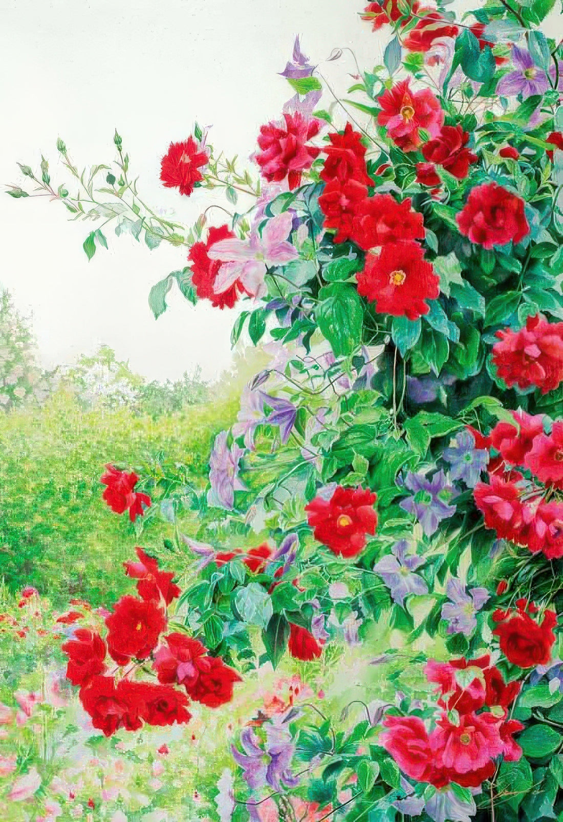 appleone-300-299-flower-rose-and-clematis-300-pieces-jigsaw-puzzle