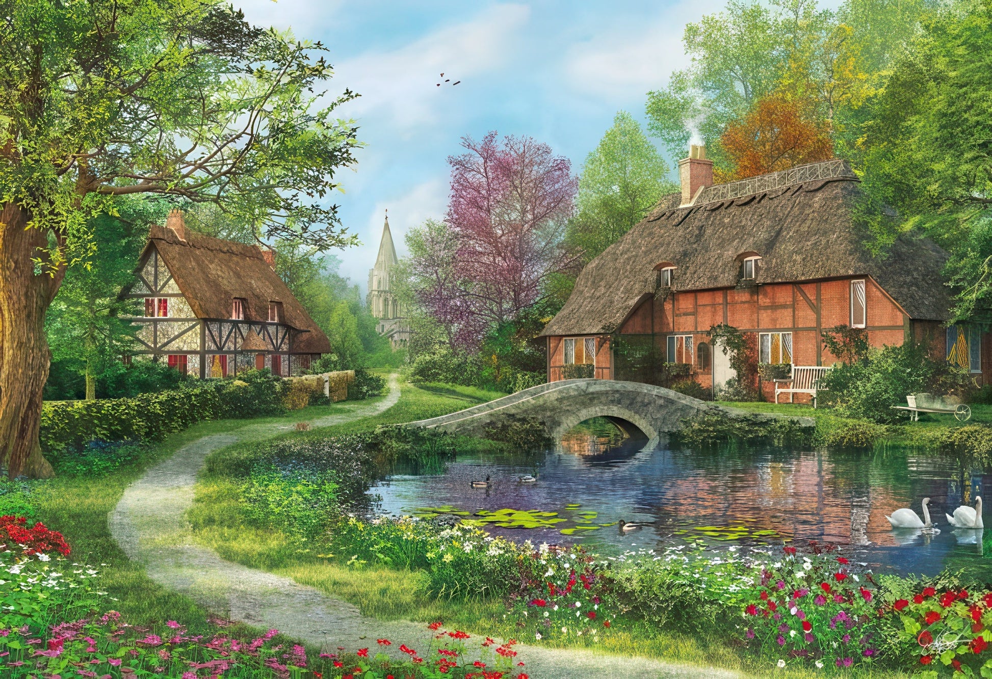 appleone-300-301-illustration-meadow-cottages-300-pieces-jigsaw-puzzle