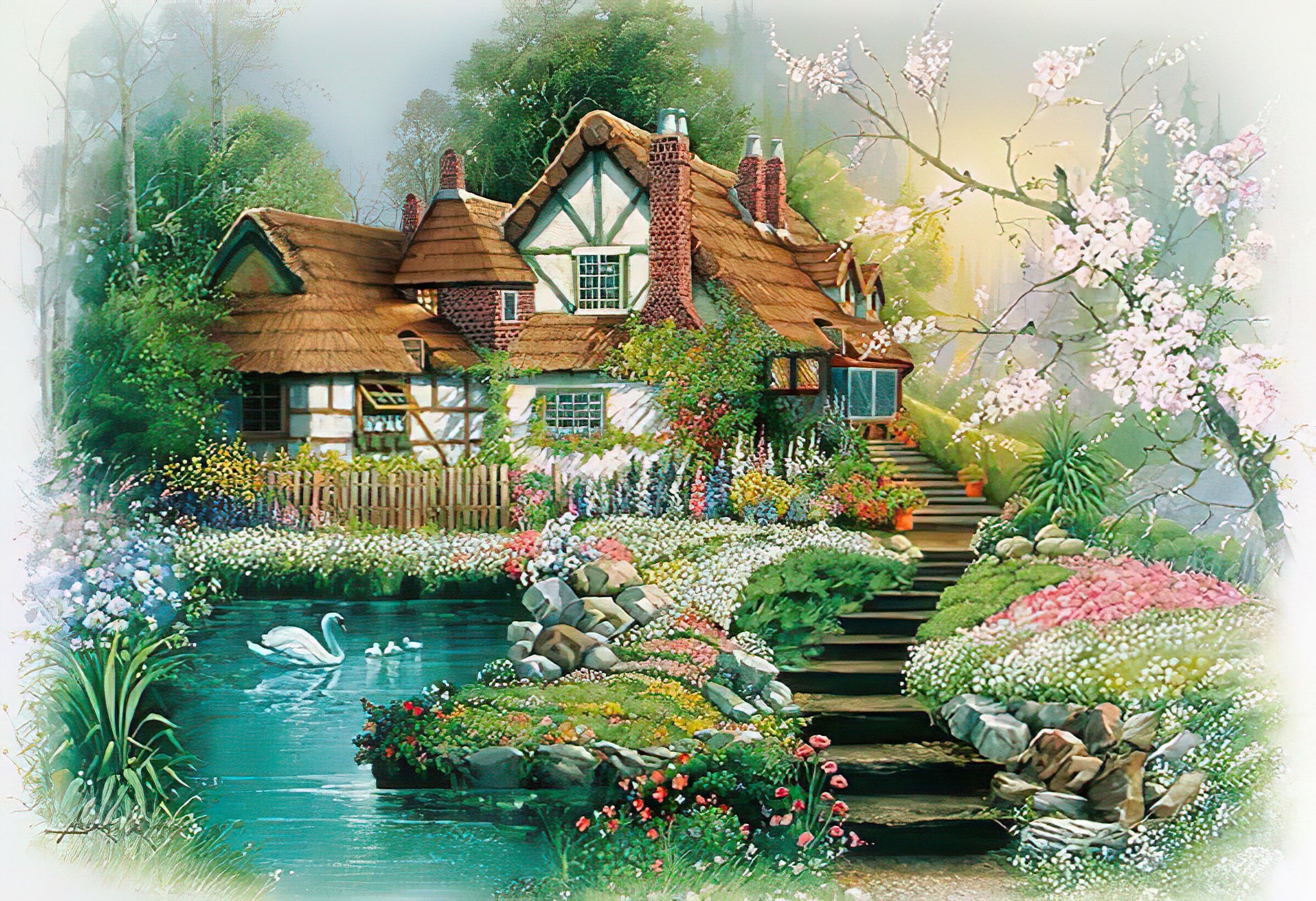 Appleone • Andres Orpinas • Cottage 1　300 PCS　Jigsaw Puzzle