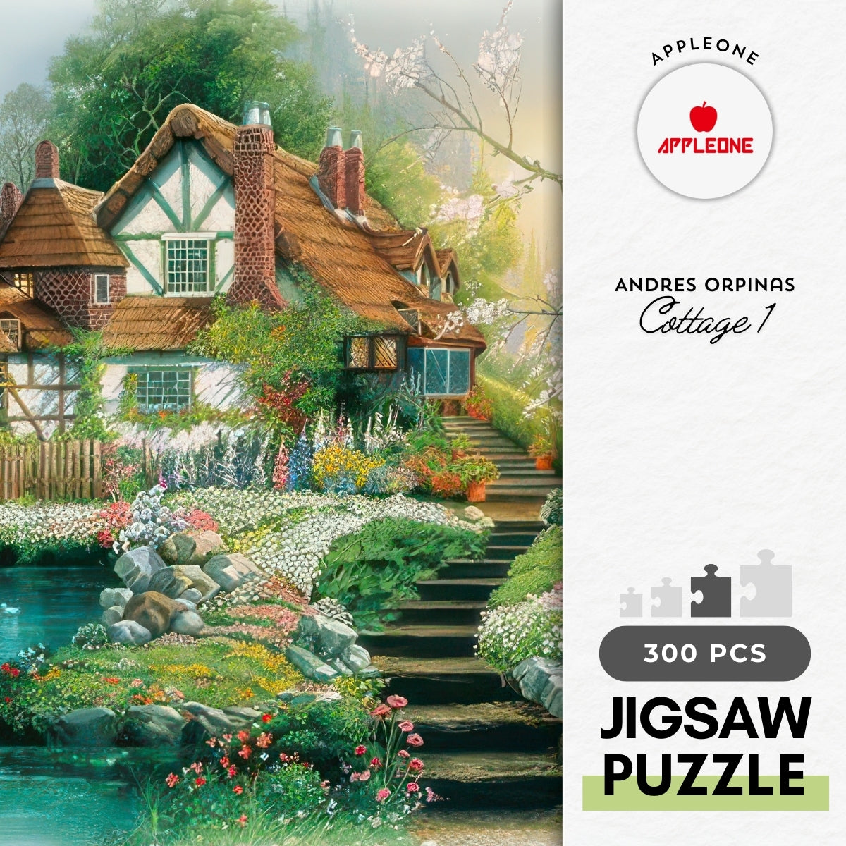 appleone-300-328-illustration-cottage-1-300-pieces-jigsaw-puzzle