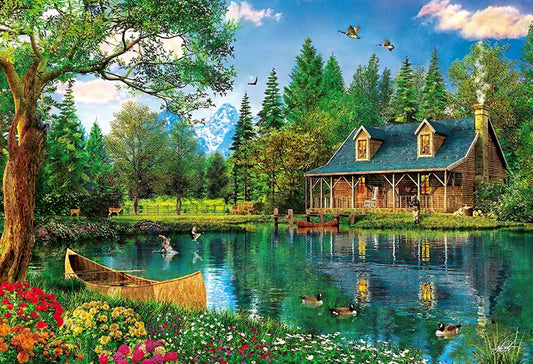 Appleone • Dominic Davison • Crystal Lake Cabin　300 PCS　Jigsaw Puzzle