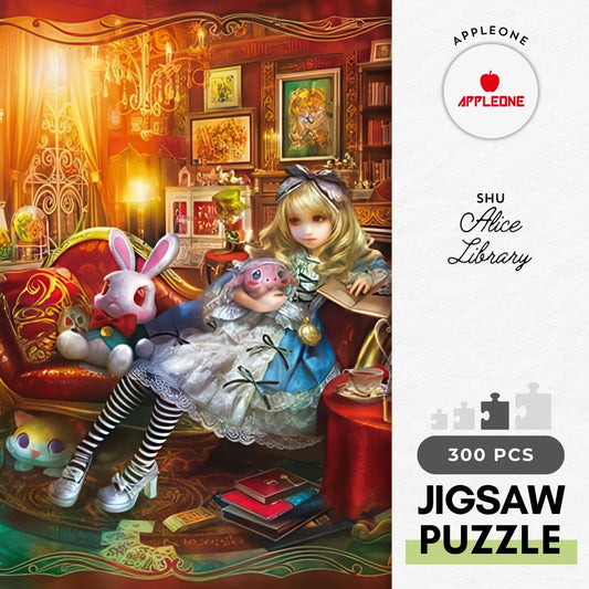 Appleone 300-336　Illustration • Alice Library　300 Pieces Jigsaw Puzzle