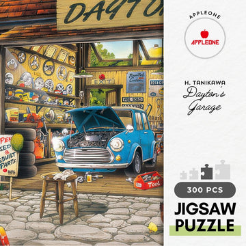 appleone-300-348-illustration-dayton-s-garage-300-pieces-jigsaw-puzzle