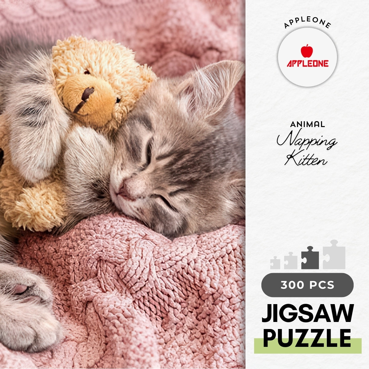 appleone-300-356-animal-napping-kitten-300-pieces-jigsaw-puzzle