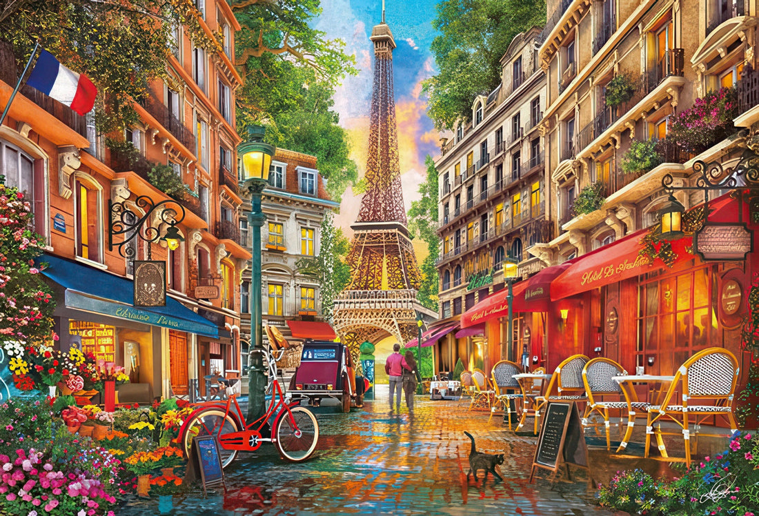 appleone-300-361-illustration-promenade-in-paris-300-pieces-jigsaw-puzzle