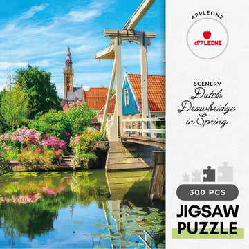 appleone-300-363-scenery-dutch-drawbridge-in-spring-300-pieces-jigsaw-puzzle