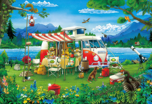 Appleone 300-370　Illustration • Camping Holiday　300 Pieces Jigsaw Puzzle