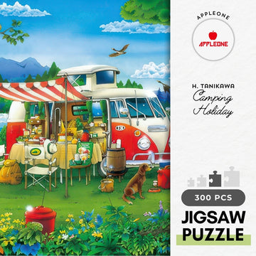 appleone-300-370-illustration-camping-holiday-300-pieces-jigsaw-puzzle