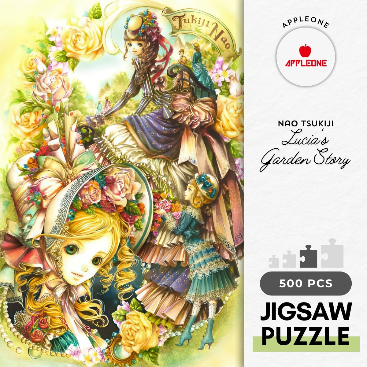 appleone-500-214-illustration-lucia-s-garden-story-500-pieces-jigsaw-puzzle