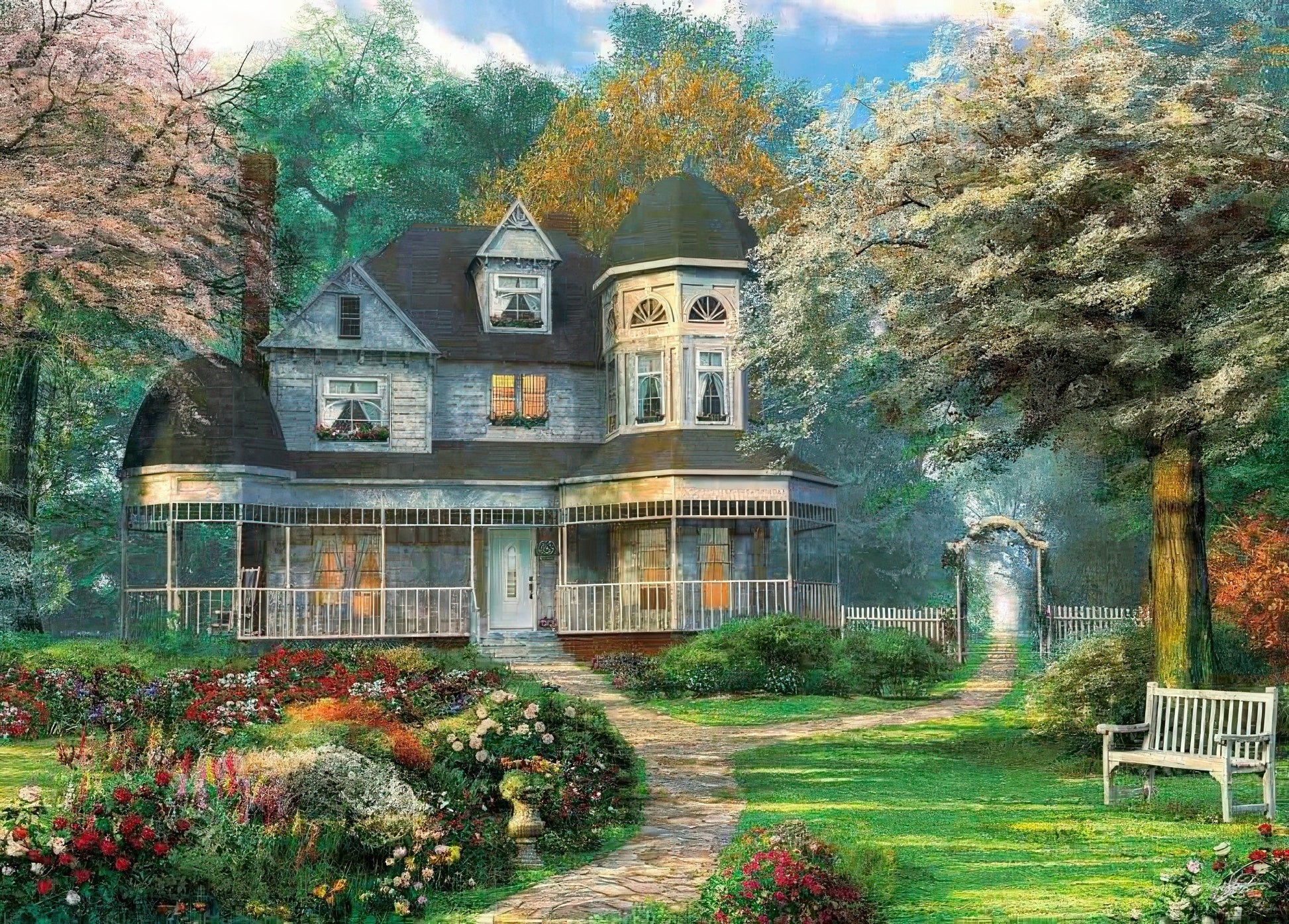 appleone-500-217-illustration-victorian-home-500-pieces-jigsaw-puzzle