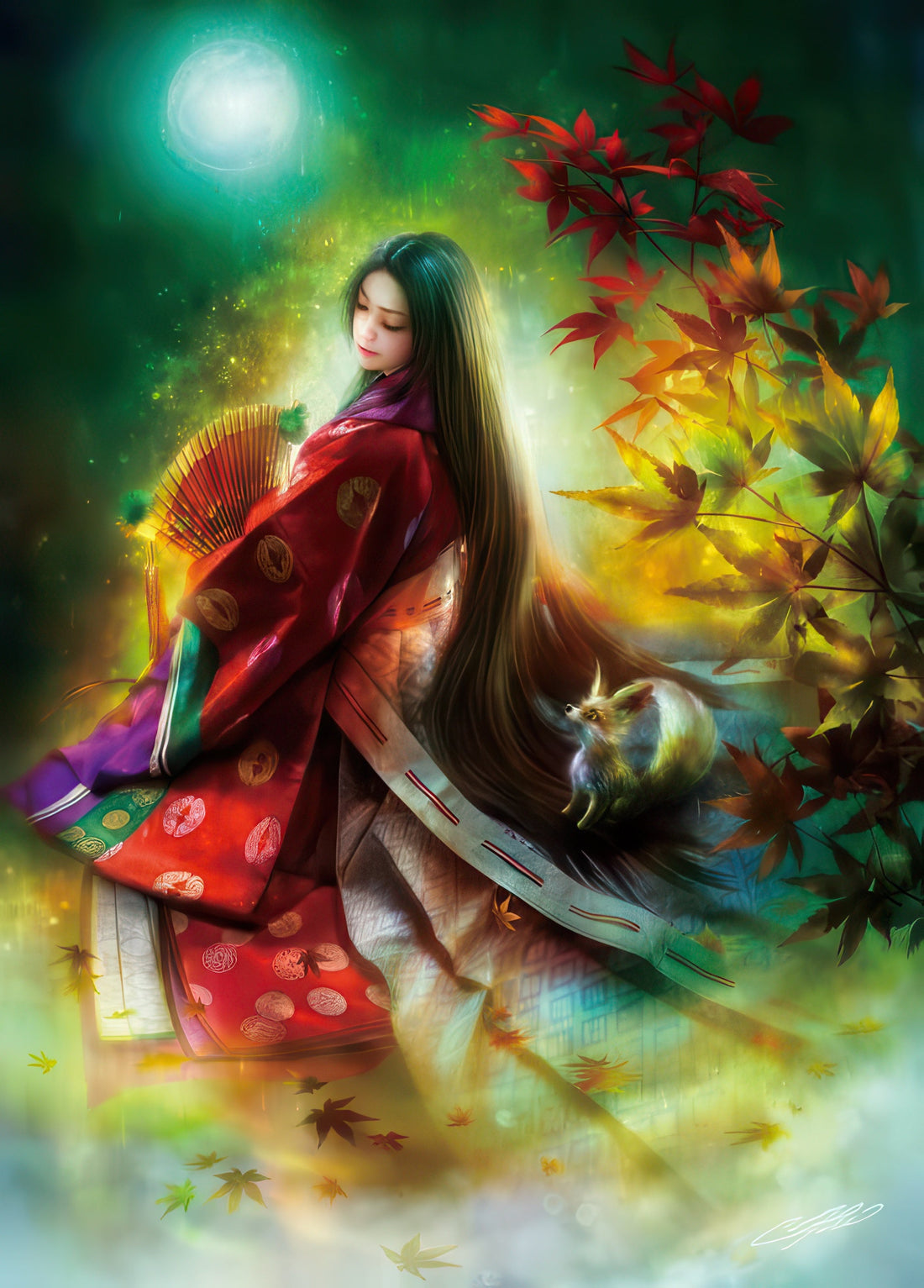 appleone-500-227-illustration-kuzumohime-500-pieces-jigsaw-puzzle