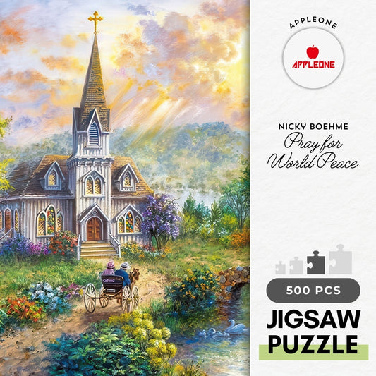 Appleone 500-243　Fine Art • Pray for World Peace　500 Pieces Jigsaw Puzzle