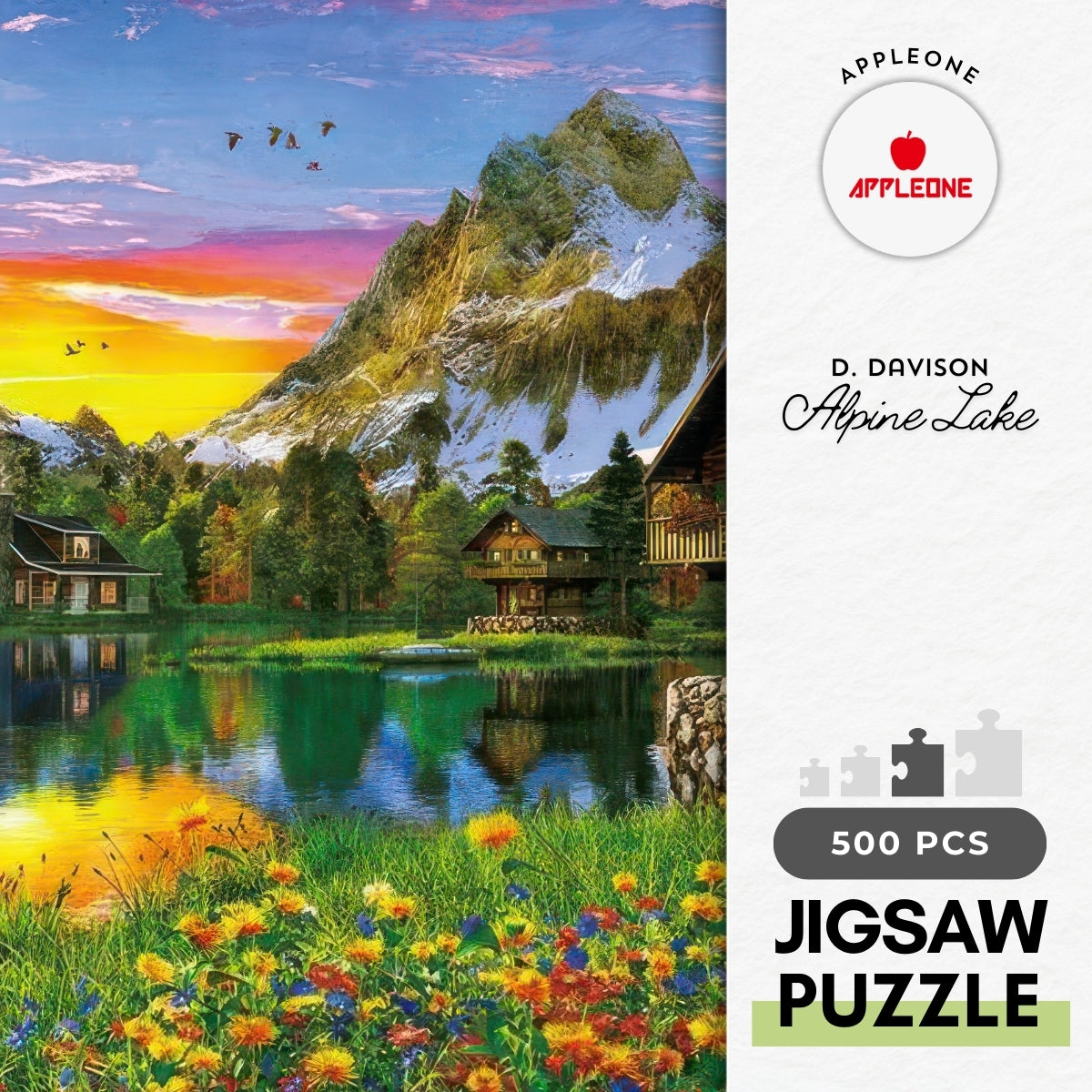 appleone-500-247-illustration-alpine-lake-500-pieces-jigsaw-puzzle