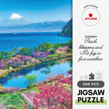 appleone-500-252-scenery-peach-blossoms-and-mt-fuji-in-fine-weather-500-pieces-jigsaw-puzzle