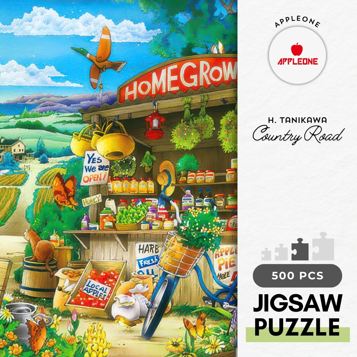 appleone-500-266-illustration-country-road-500-pieces-jigsaw-puzzle