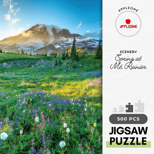 Appleone 500-269　Scenery • Spring at Mt. Rainier　500 Pieces Jigsaw Puzzle