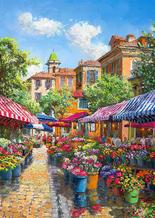 Appleone 500-278　Illustration • Nice Flower Market　500 Pieces Jigsaw Puzzle