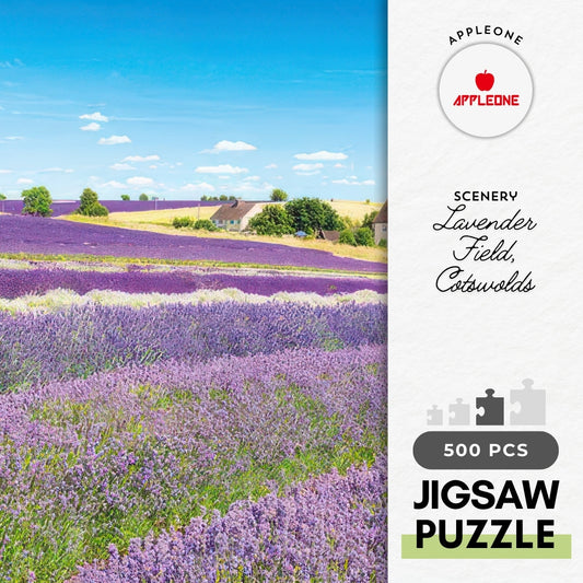 Appleone 500-291　Scenery • Lavender Field, Cotswolds　500 Pieces Jigsaw Puzzle