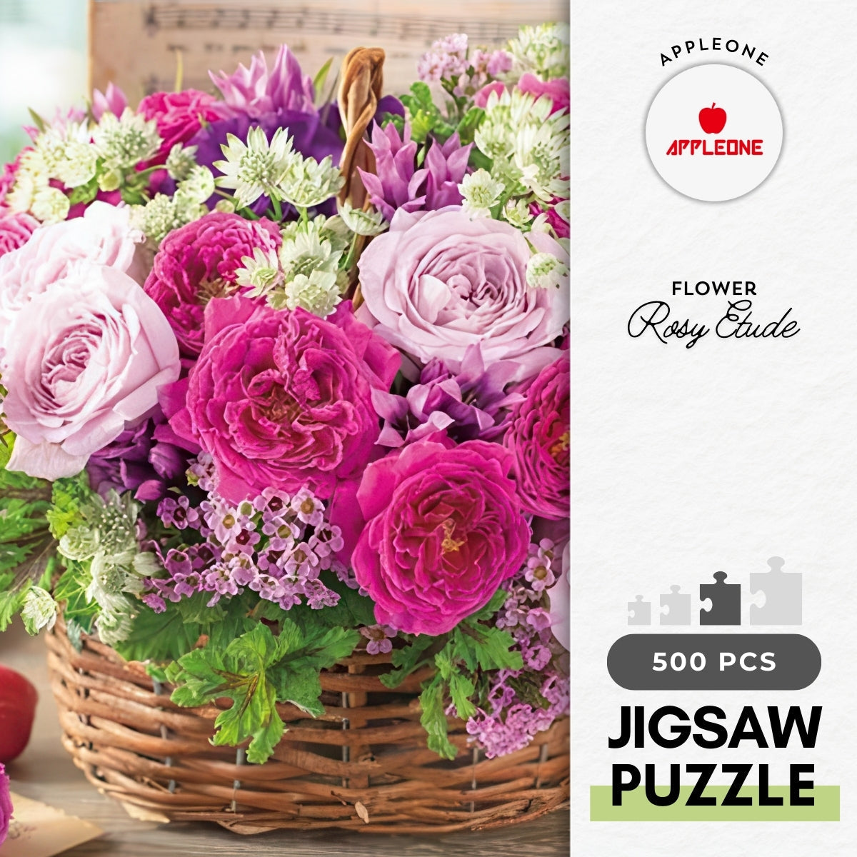 appleone-500-299-flower-rosy-etude-500-pieces-jigsaw-puzzle