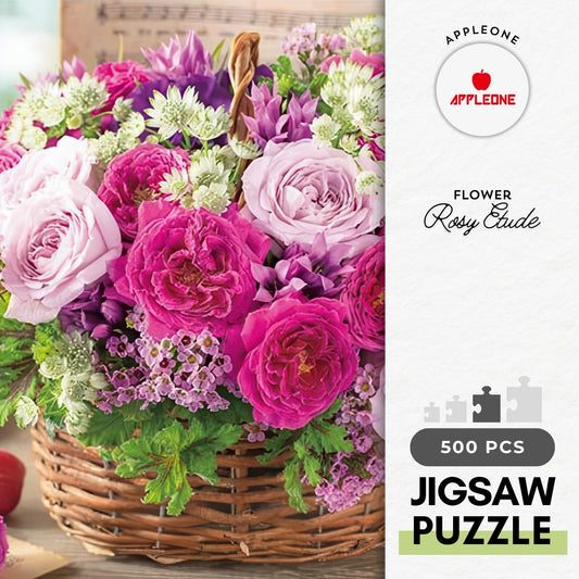 Appleone 500-299　Flower • Rosy Etude　500 Pieces Jigsaw Puzzle