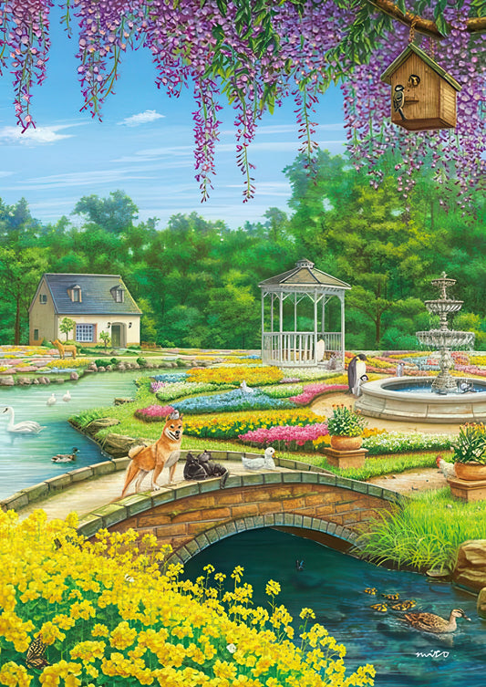 Appleone 500-308　Illustration • Poka Poka Garden　500 Pieces Jigsaw Puzzle