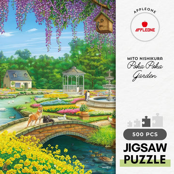 appleone-500-308-illustration-poka-poka-garden-500-pieces-jigsaw-puzzle