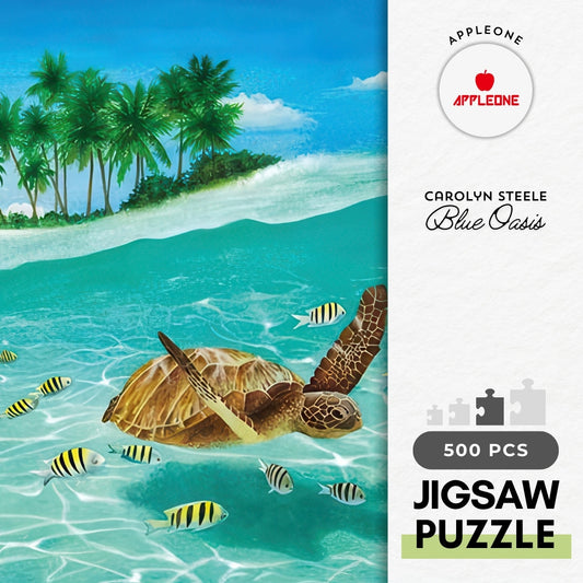 Appleone 500-310　Animal • Blue Oasis　500 Pieces Jigsaw Puzzle