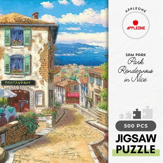 Appleone 500-311　Illustration • Park Rendezvous in Nice　500 Pieces Jigsaw Puzzle